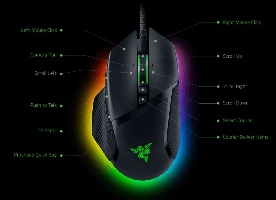 עכבר גיימינג Razer Basilisk V3 עם עיצוב נוח לאחיזה ממושכת