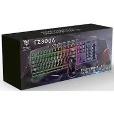 סט גיימינג מקצועי Onikuma TZ3006 עם תאורת RGB ועכבר DPI מתכוונן