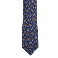עניבה פייזלי כחול כתום