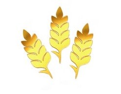 קישוטי אקרילי שיבולים - 8 יח'