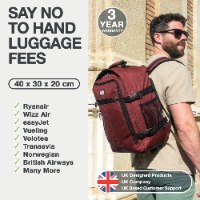 תיק עליה למטוס CABIN MAX METZ 24L OXIDE RED 40x30x20