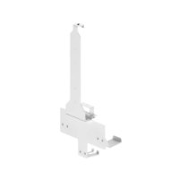 מתקן תלייה לקיר עבור Lumi GMA01-PS04 PS5 and PS5 Slim – פריט בודד לבן של המתקן נראה בזווית
