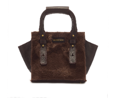 DR MARTENS  דגם : TOTE BAG צבע : DARK BROWN
