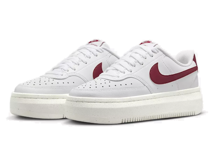 נעלי Nike Court Vision Alta לבן בורדו