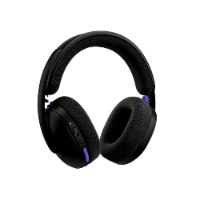 אוזניות אלחוטיות צבע שחור Logitech G325 – אוזניות שחורות עם כריות אוזניים מרופדות ונגיעות סגולות