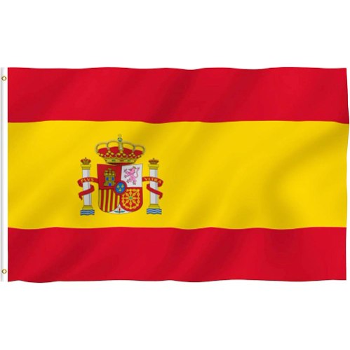 דגל נבחרת ספרד 6 מטר אורך על גובה 3 מטר