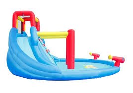 מתנפח מים המפלים + 2 מגלשות מים 9678 מבית Happy Hop