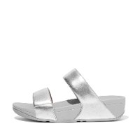 לולו סלייד כסף רצועות חלקות פיטפלופ FITFLOP
