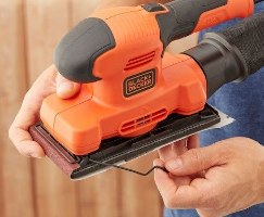 מלטשת רוטטת 150W Black+Decker לעבודה מהירה וגימור מקצועי