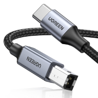 כבל מדפסת UGREEN USB B to USB C 2M Printer Cable, DJ Controller