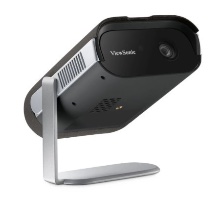 מקרן נייד מבית ViewSonic עם רגל מתכווננת מובנית