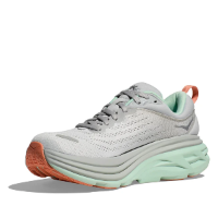 HOKA Bondi 8 Wide נעלי ספורט נשים הוקה בונדי 8 רחבות בצבע אפרפר אקווה | הוקה נשים