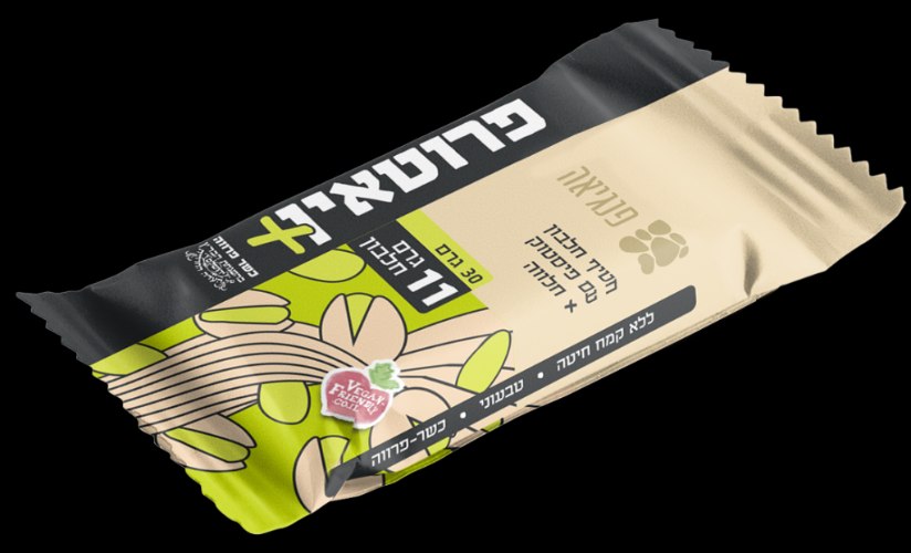 חטיף חלבון פיסטוק וחלווה 8.7 גרם חלבון 30 גרם - פנגיאה