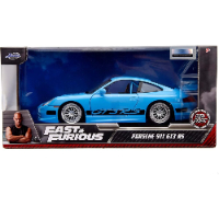 ג'אדה מהיר ועצבני - פורשה כחולה - Jada Fast & Furious 1:24 Brian's Porsche 911 GT3 RS