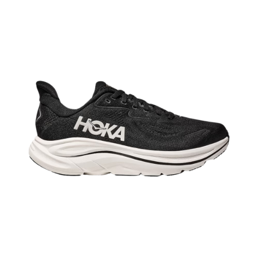 HOKA CLIFTON WIDE 10 נעלי ספורט גברים הוקה קליפטון 10 רחבות בצבע שחור/לבן