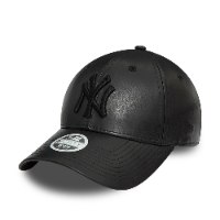 כובע NEW ERA YANKEES דמוי עור שחור