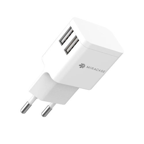 מטען Miracase MWC244 לקיר עם זוג חיבורי USB בעוצמה 2.4A