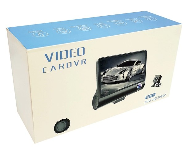 מצלמת רכב - 3 מצלמות (קדמית + אחורית + פנים הרכב) Full HD