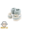 דגם 5 - מבחר צבעים -גרביים חמות לתינוקות עד גיל שנה, סרוגות מצמר כבשים ופלומת עיזים בצורת נעליים לבנים ובנות