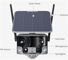 מצלמת אבטחה סולארית Zeero Alien עם חיישן תנועה