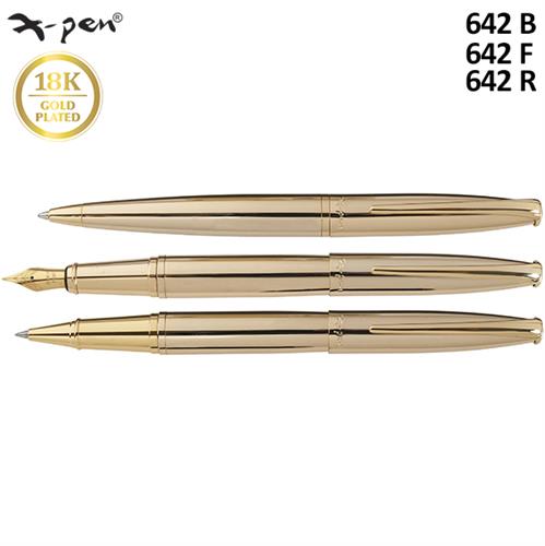 עט פנינסולה בציפוי 18K זהב    X-Pen PENINSULA  דגם XP-642