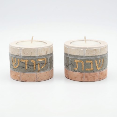 זוג פמוטים מאבן ירושלמית