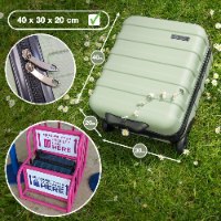 טרולי קשיח עליה למטוס CABIN MAX ANODE 24L ELEMENTAL BLUE 40x30x20