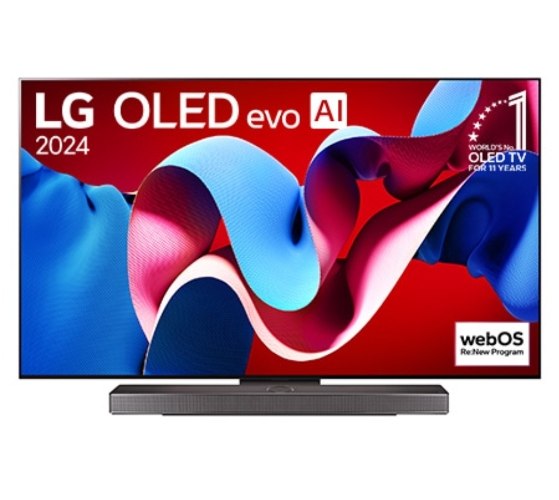 טלוויזיה 77 אינץ LG 77 OLED evo C4 דגם OLED77C46LA יבואן רשמי