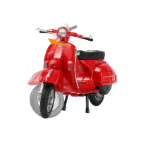 דגם קטנוע ויספה -  Welly 2016 Vespa PX Red 1:18