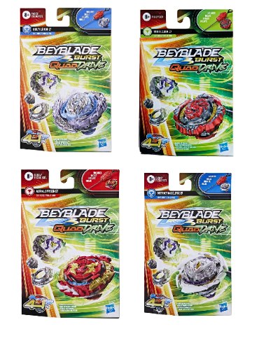 בייבלייד Burst QuadDrive עם משגר – 4 דגמים לבחירה 8+ Beyblade