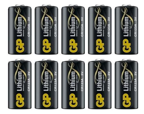 10 סוללות ליתיום דגם CR123A lithium battery Gp