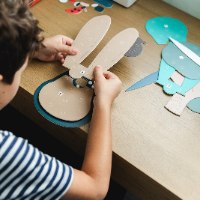 חיות קיר – ארנב | ערכת יצירה תלת־ממדית