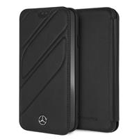 CG Mobile כיסוי ספר מעור לאייפון XS MAX בצבע שחור מרצדס רשמי