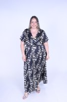 שמלת קאפרי מקסי מודפס