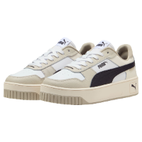 PUMA Carina Street Women's Sneakers in White/Black/Desert Dust סניקרס פומה נשים