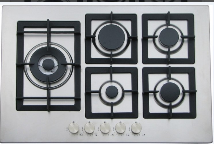 כיריים גז 5 להבות HO-Z-55 ליוונט LY VENT נירוסטה