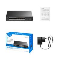 מתג 8Port Gigabit Easy-Managed Switch with 2 SFP CUDY