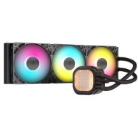 קירור נוזלי למעבד צבע שחור Corsair NAUTILUS 360 RS ARGB – שלושה מאווררי ARGB צבעוניים ובלוק משאבה שחור-נחושתי