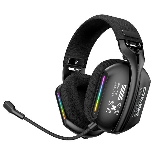 אוזניות גיימינג אלחוטיות Onikuma GT808 – מיקרופון נשלף | RGB | קישוריות משולשת