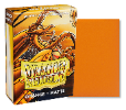 Matte Orange - Dragon Shield Matte Sleeves Japanese Size סליבים לשמירה על קלפים בכל הצבעים 60 יחידות