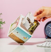 שעון קרוסלה מסתובב עם תמונות Photo Clock - מארז לא מושלם