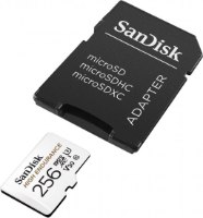 כרטיס זיכרון SanDisk High Endurance Micro SDXC - דגם SDSQQNR-256G - נפח 256GB