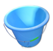 דלי תכלת/אדום 14 ליטר