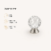 ידית קריסטל  - ארון דגם חי 4 דלתות