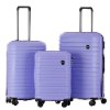 סגול - סט 3 מזוודות בנטון 10663 Benaton Suitcase Vanille