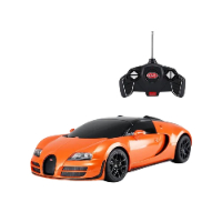 בוגאטי ויירון גרנד עם שלט רחוק  - Rastar 1:18 RC Bugatti Veyron grand sport vitesse Black / Orange