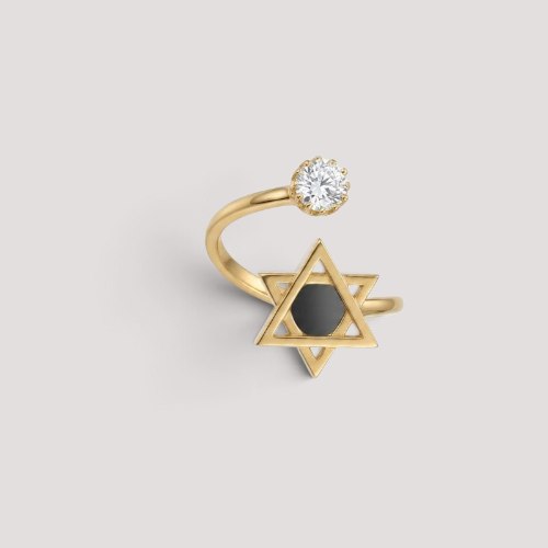 טבעת ננו תנ"ך עם מגן דוד