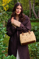 Cross Body דגם TEDDY SAND בינוני רצועה מתכווננת |26.5x14x22 ס"מ