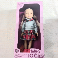 בובה בלבוש אופנתי עיניים זזות - 2230  MY JO GIRLS