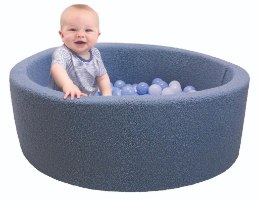 בריכת כדורים כוללת כ-200 כדורים בצבע כחול 90X30X5 סמ ballpit2blue